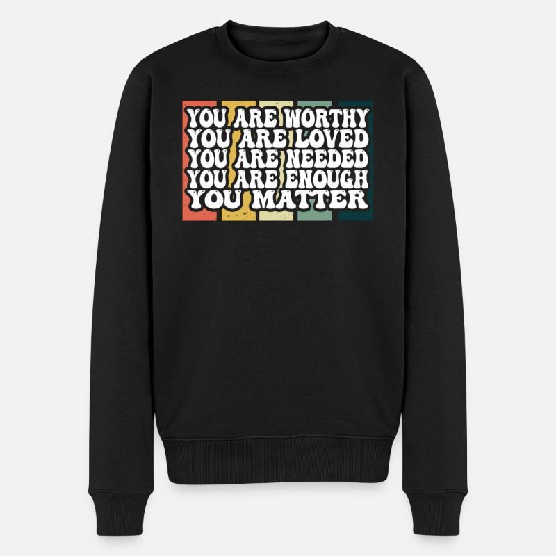 Depression und bipolares Bewusstsein: - Männer Premium Bio Pullover - Schwarz
