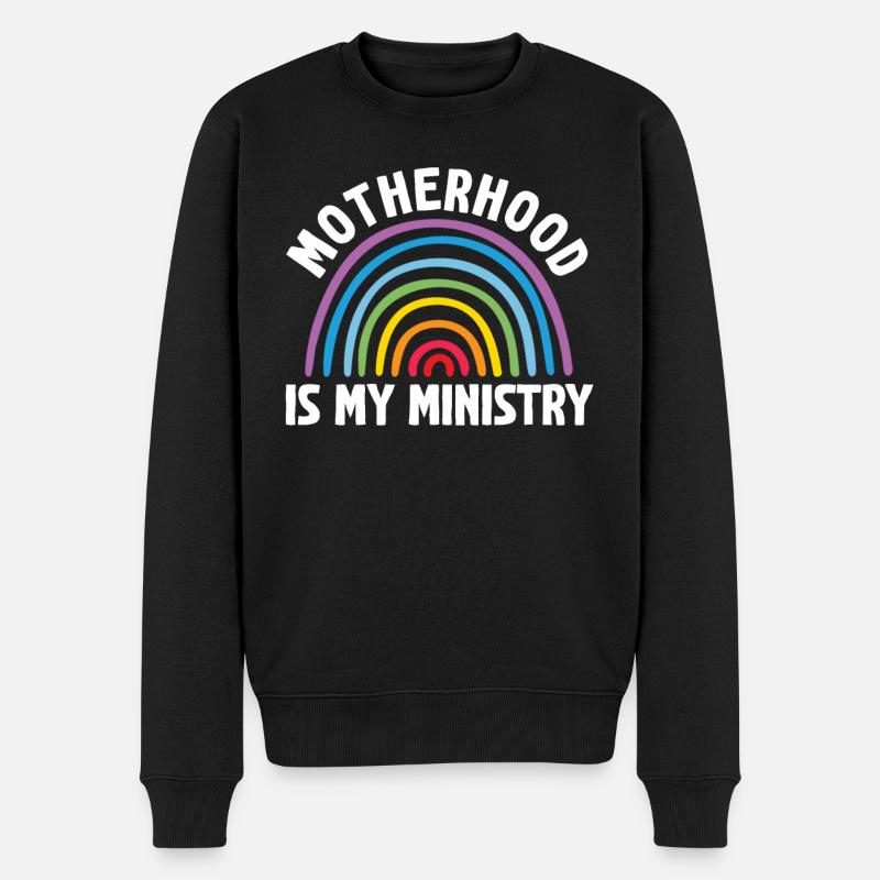 La maternité est mon ministère - Pull Premium bio Homme - noir