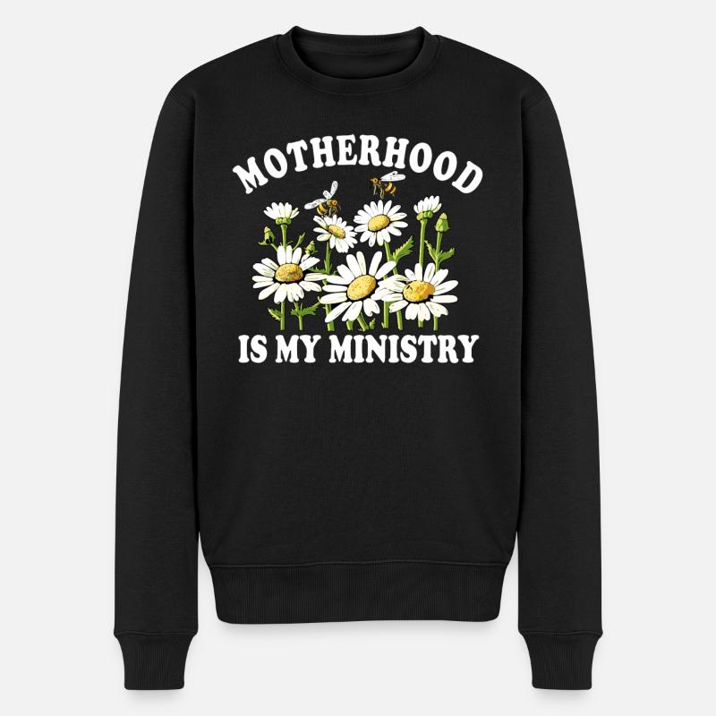 La maternité est mon ministère - Pull Premium bio Homme - noir