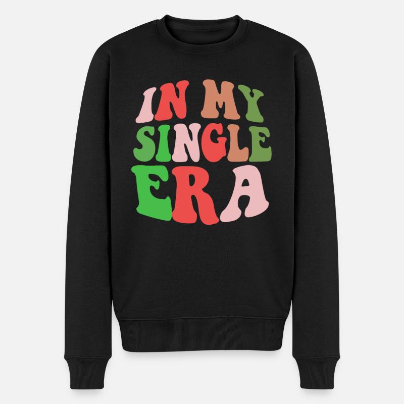 Lustiger Single-Liebeshumor: Der Perfekte - Männer Premium Bio Pullover - Schwarz