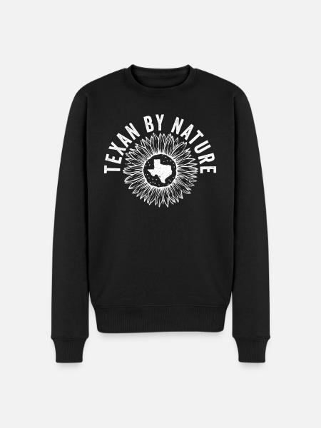 Wildflower Fields Wildflowers Bluebonnet - Men's Premium Organic Jumper - black