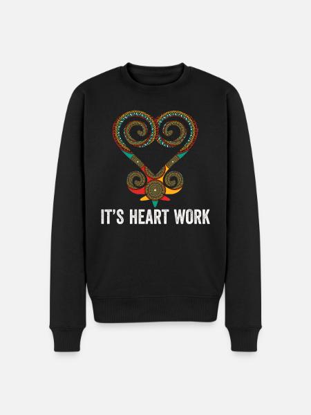 Sankofa Symbol Adinkra Ghana Black - Men's Premium Organic Jumper - black