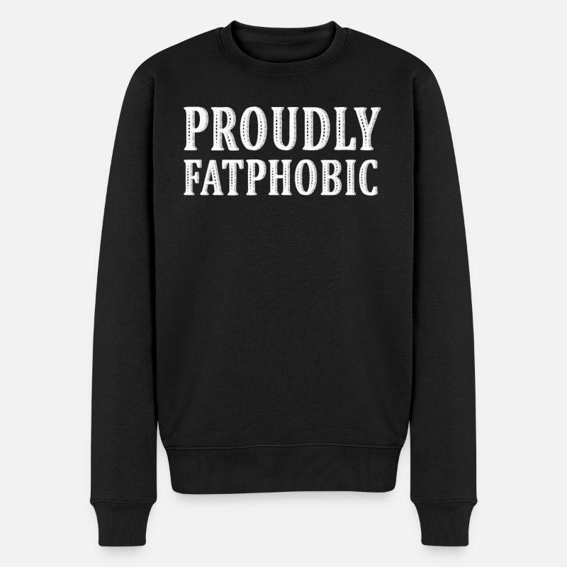 Fièrement grossophobe - Pull Premium bio Homme - noir