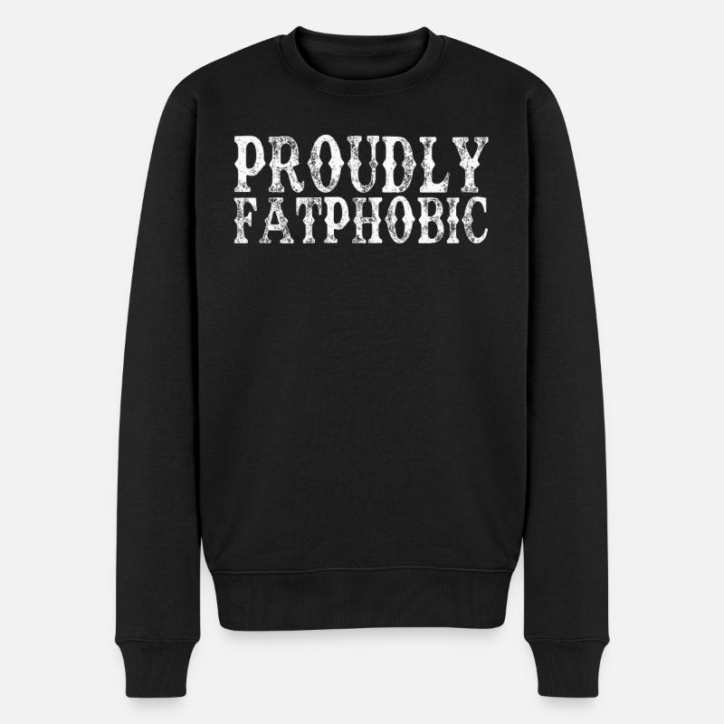 Fièrement grossophobe - Pull Premium bio Homme - noir