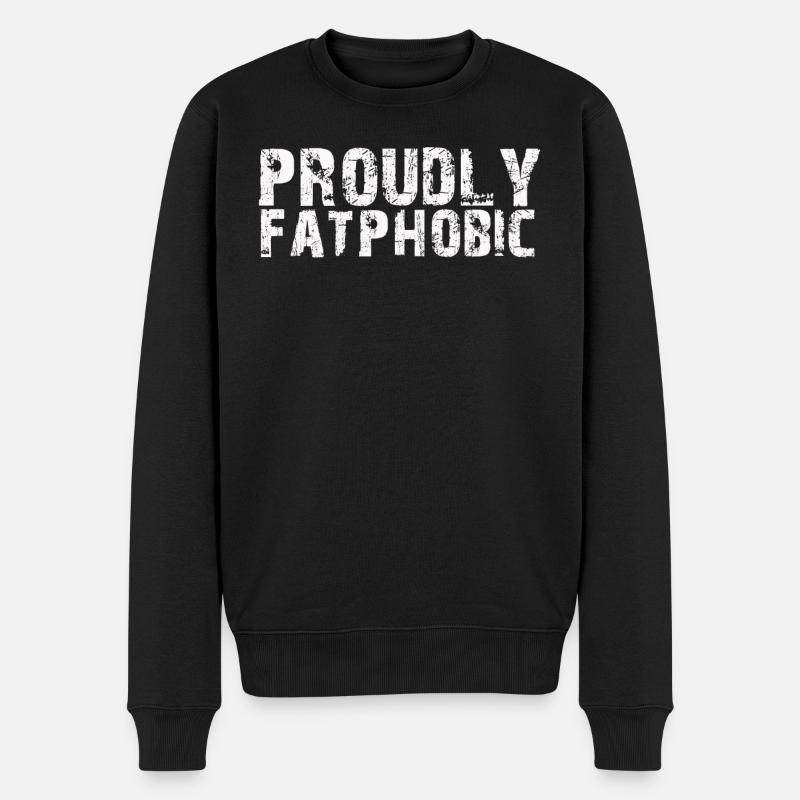 Fièrement grossophobe - Pull Premium bio Homme - noir