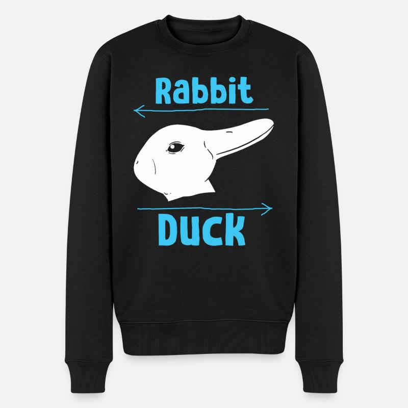 Wittgenstein lapin canard illusion - Pull Premium bio Homme - noir