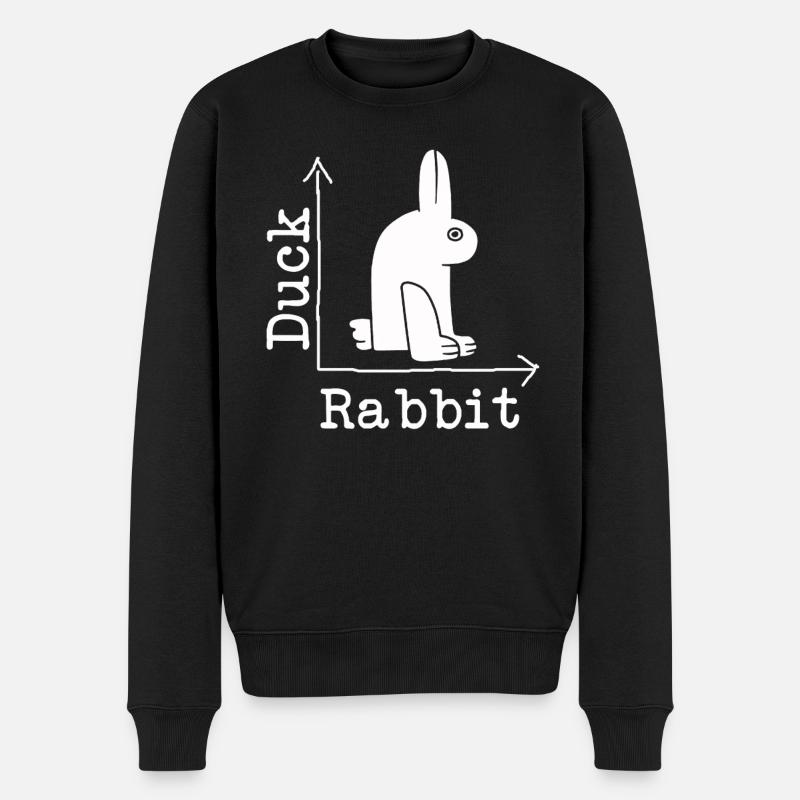Wittgenstein lapin canard illusion - Pull Premium bio Homme - noir