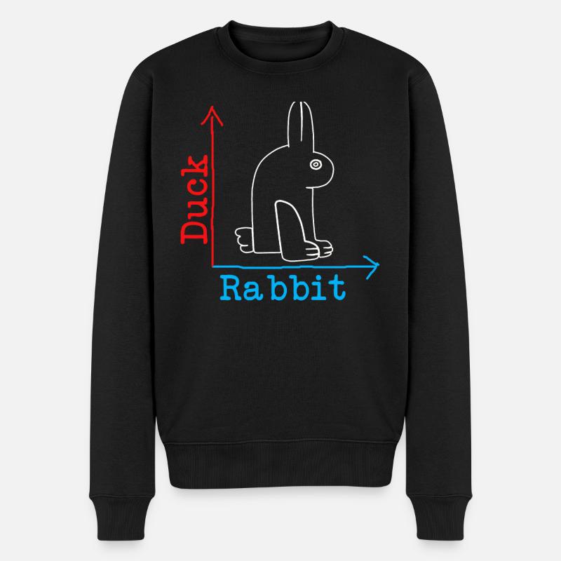 Wittgenstein lapin canard illusion - Pull Premium bio Homme - noir