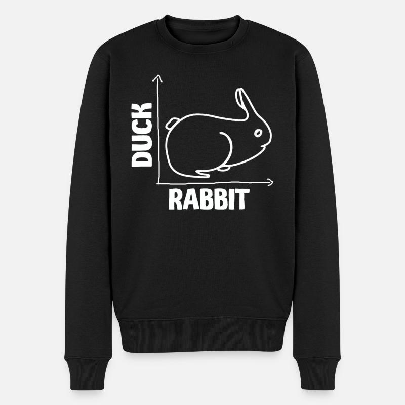 Wittgenstein lapin canard illusion - Pull Premium bio Homme - noir