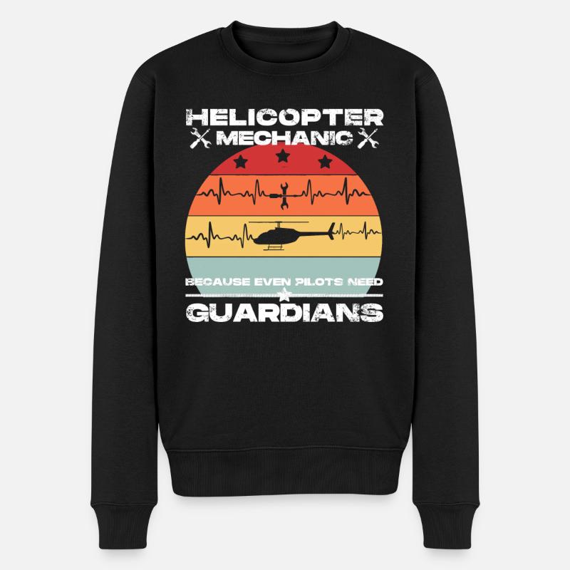Mécanicien d’hélicoptère Guardian Pride - Pull Premium bio Homme - noir
