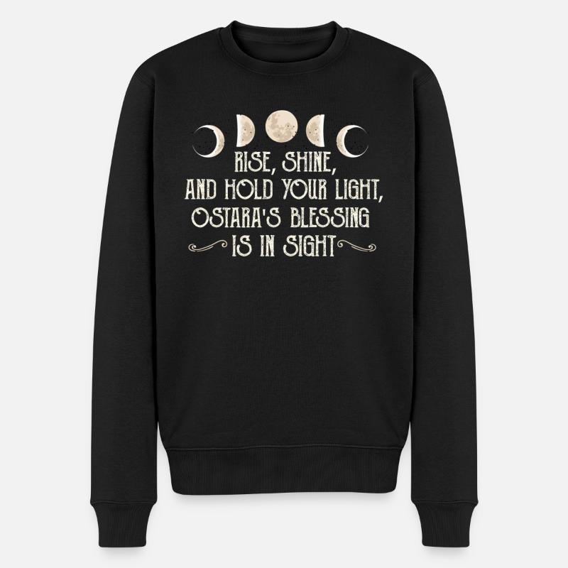 Ostara Witch Moon Eostre Printemps Oriental - Pull Premium bio Homme - noir