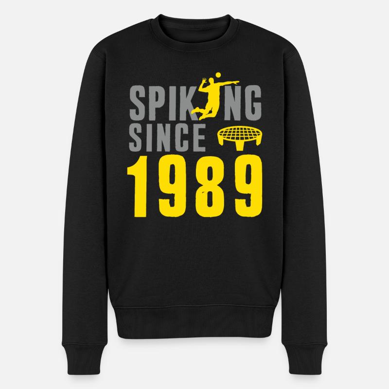 Piquage depuis 1989 Spikeball Roundnet - Pull Premium bio Homme - noir