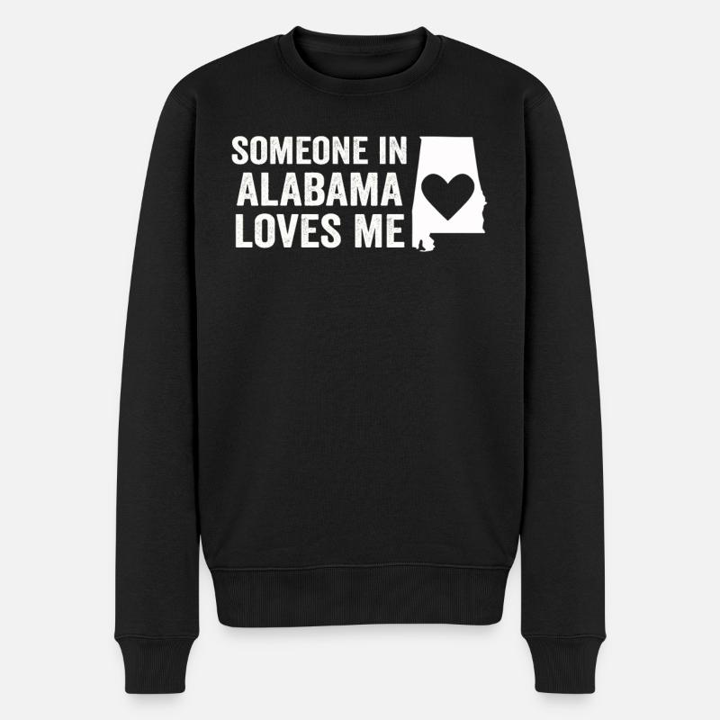 Quelqu’un en Alabama m’aime - Pull Premium bio Homme - noir