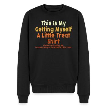 Dessert crémeux au sundae Ne me dérangez pas - Pull Premium bio Homme - noir - Devant - Nico (187cm)