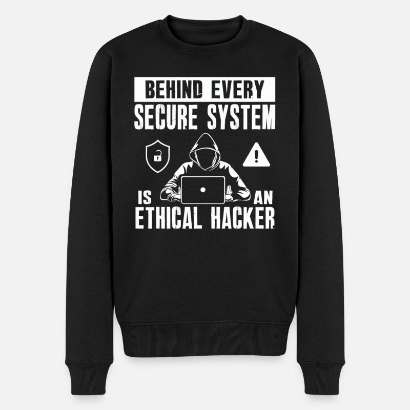 Ethical Hacker Cybersecurity Expertise - Men's Premium Organic Jumper - black