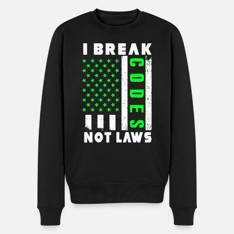 Ethical Hacker Cybersecurity Expertise - Men's Premium Organic Jumper - black