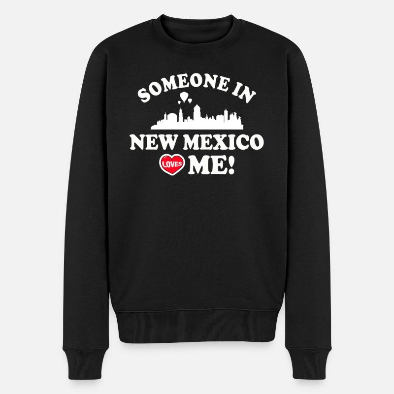 Quelqu’un au Nouveau-Mexique m’aime - Pull Premium bio Homme - noir