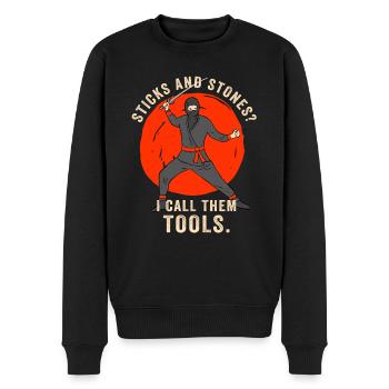 Arnis Eskrima Kali Art philippin - Pull Premium bio Homme - noir - Devant - Nico (187cm)