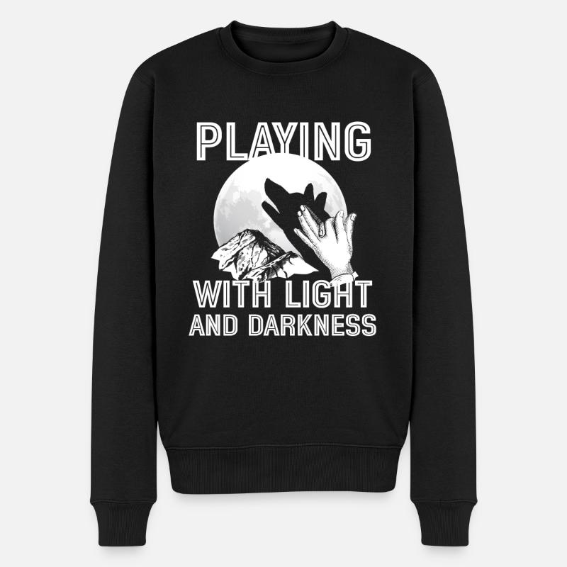 Schattenpuppentheater Show Kunst - Männer Premium Bio Pullover - Schwarz