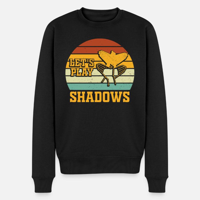 Jouons à Shadows Shadow Puppetry - Pull Premium bio Homme - noir