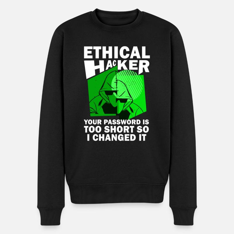 Ethical Hacker Cybersecurity Expertise - Men's Premium Organic Jumper - black