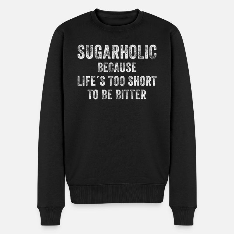 Passionné de sucreries sucrées - Pull Premium bio Homme - noir