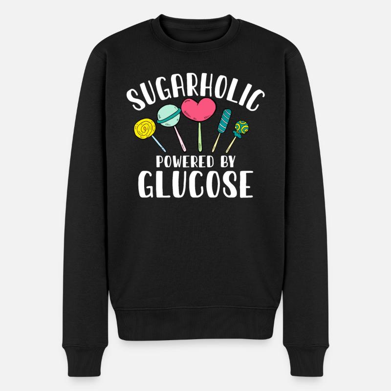 Passionné de sucreries sucrées - Pull Premium bio Homme - noir