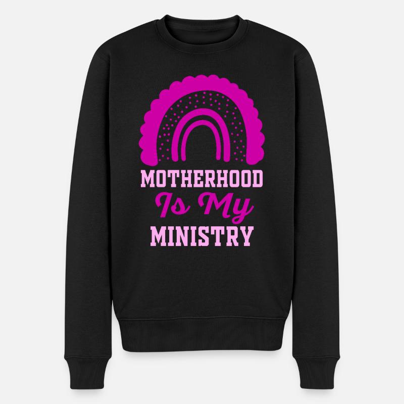La maternité est mon ministère - Pull Premium bio Homme - noir