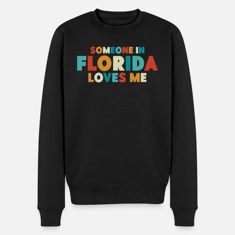 Quelqu’un en Floride m’aime - Pull Premium bio Homme - noir