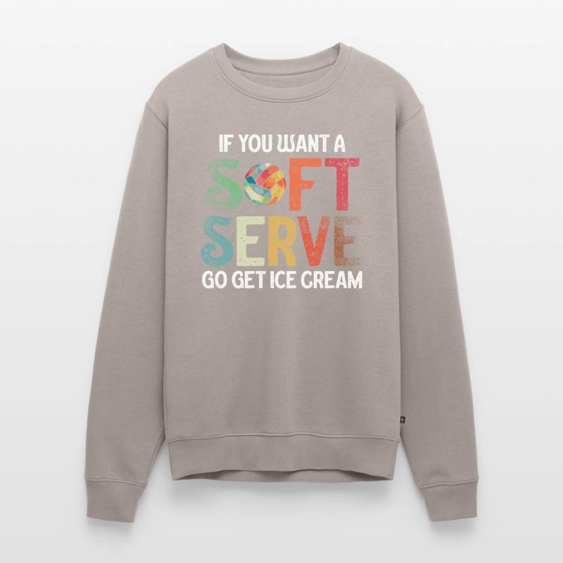 Wenn Sie ein Softeis wollen, holen Sie sich Eis Männer Premium Bio Pullover
