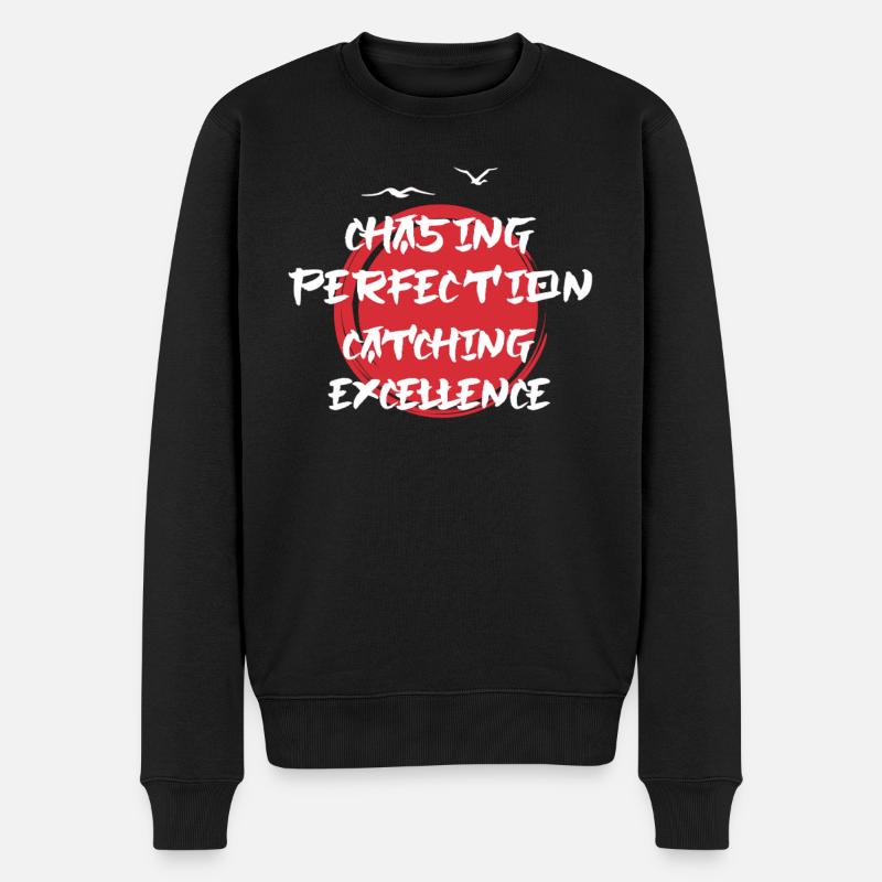 Kaizen Mindset Chasing Perfection - Men's Premium Organic Jumper - black