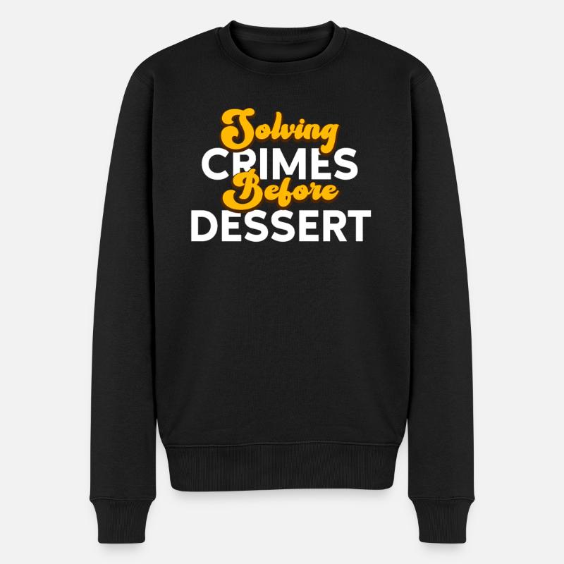 Krimi-Dinner-Spaß-Nacht - Männer Premium Bio Pullover - Schwarz