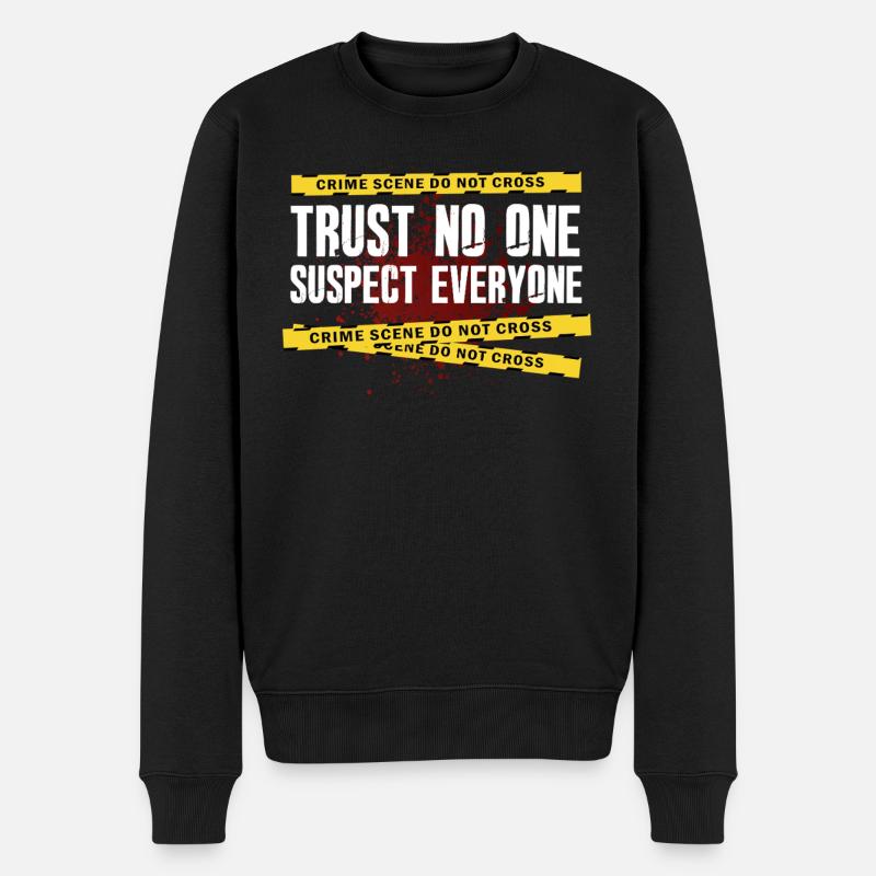 Krimi-Dinner-Spaß-Nacht - Männer Premium Bio Pullover - Schwarz