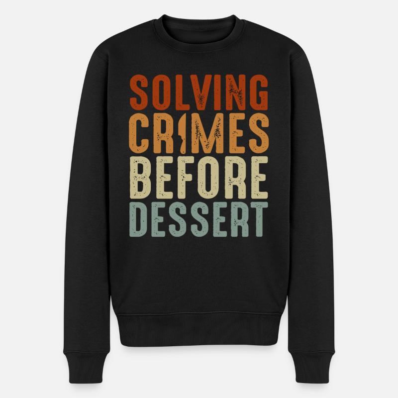Krimi-Dinner-Spaß-Nacht - Männer Premium Bio Pullover - Schwarz