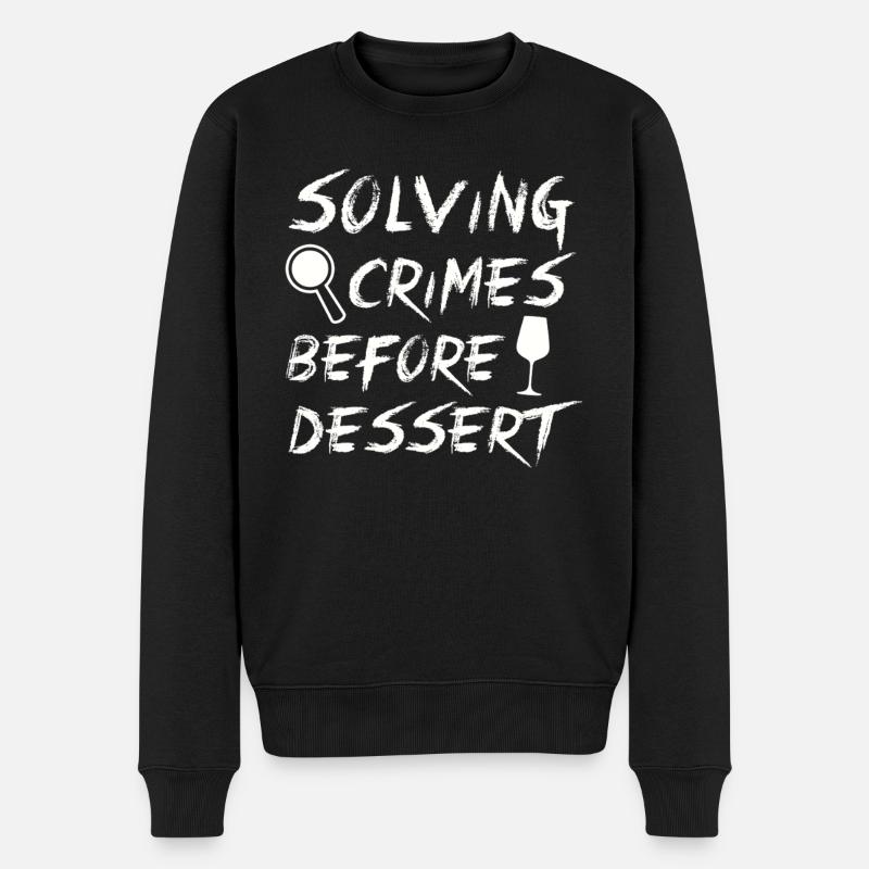 Murder Mystery Dinner Fun Night - Men's Premium Organic Jumper - black