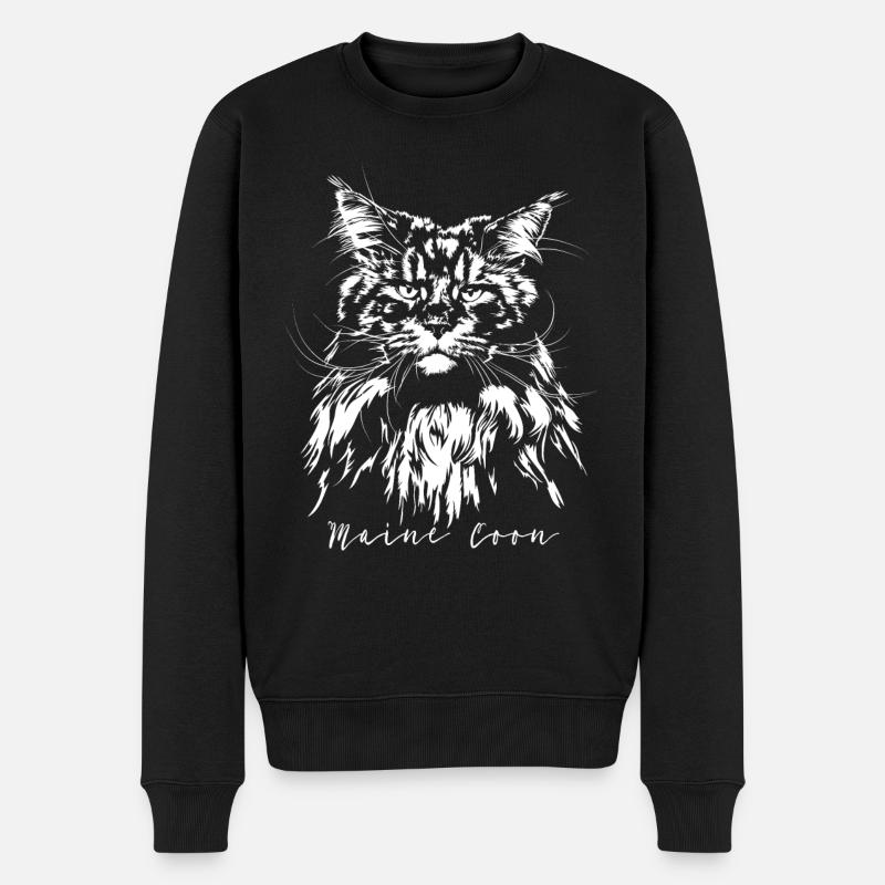 Idée de cadeau Wilsign de MAINE COON Cat Cats - Pull Premium bio Homme - noir