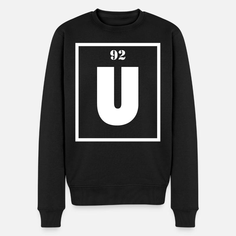 Uran - U 92 - Männer Premium Bio Pullover - Schwarz