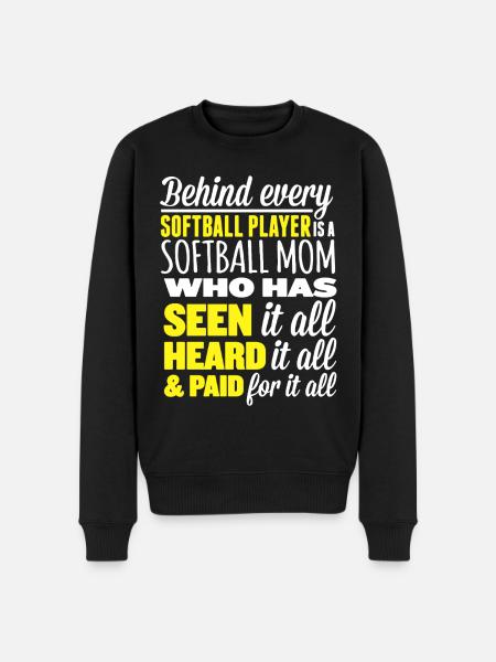 Softball Mom - Men's Premium Organic Jumper - black