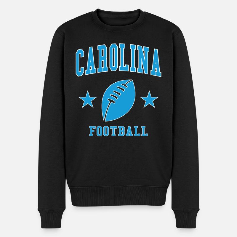 Carolina Football - Männer Premium Bio Pullover - Schwarz