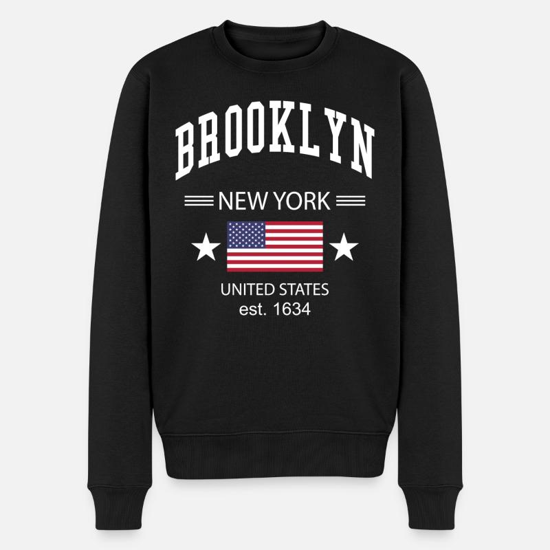 Brooklyn - Pull Premium bio Homme - noir