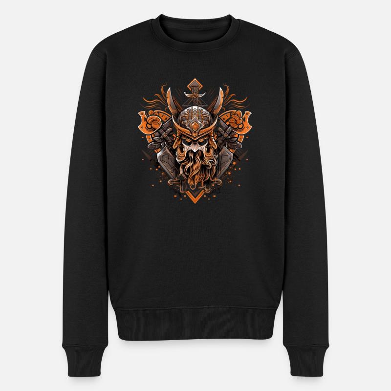 Knut - Männer Premium Bio Pullover - Schwarz
