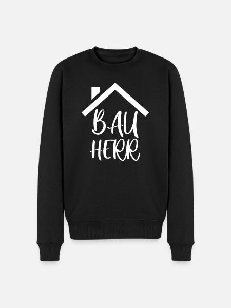 Bauherr - Männer Premium Bio Pullover - Schwarz