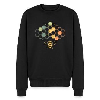 Apiculteur et apiculteur - Pull Premium bio Homme - noir - Devant - Nico (187cm)