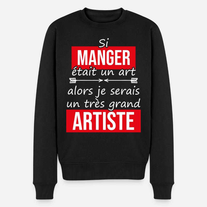 Mangeur artiste - Pull Premium bio Homme - noir