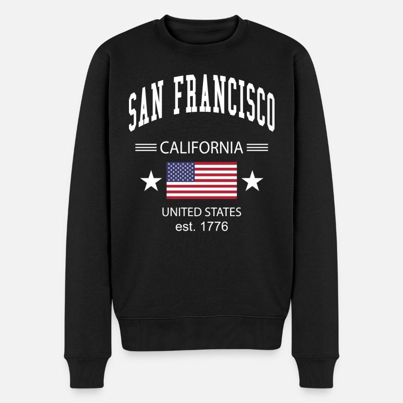 San Francisco - Pull Premium bio Homme - noir