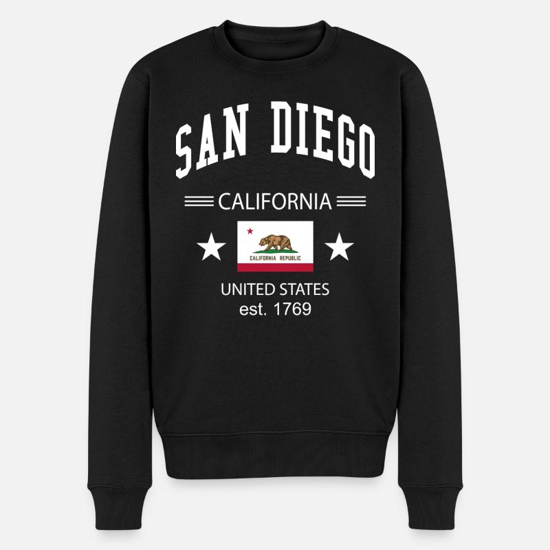 San Diego - Pull Premium bio Homme - noir