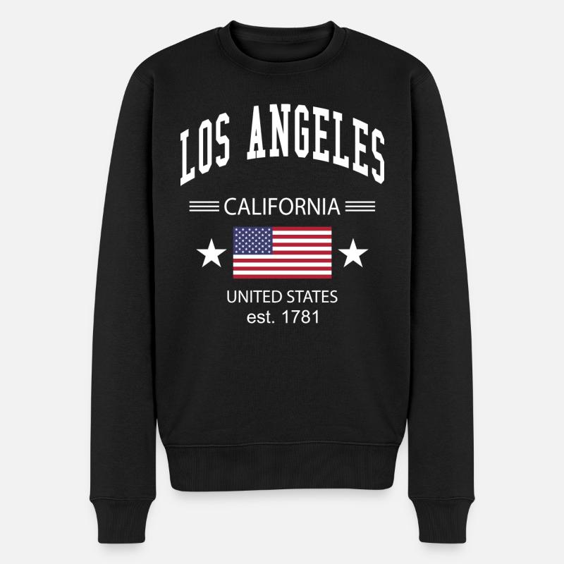 Los Angeles - Pull Premium bio Homme - noir