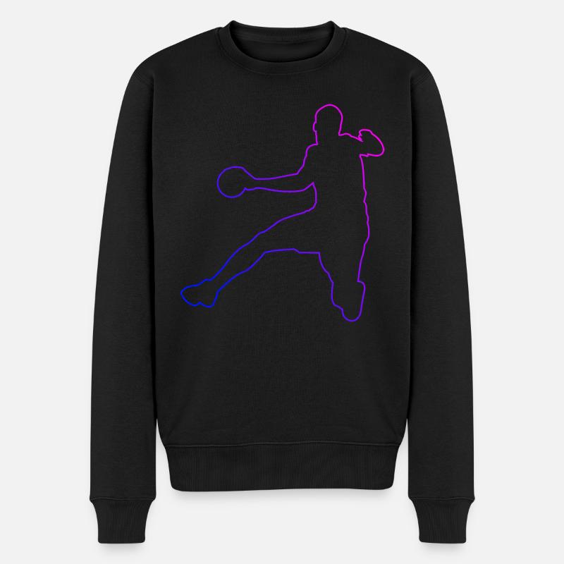Joueuses de handball Masculin Handballeurs - Pull Premium bio Homme - noir
