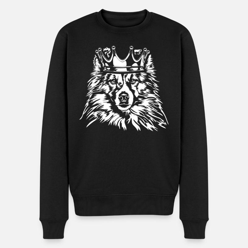 SHELTIE Krone Chien Wilsigns - Pull Premium bio Homme - noir