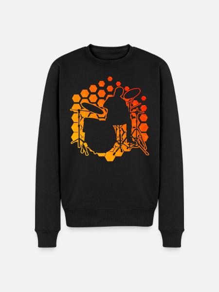 Drummer Percussionist Drummer - Men's Premium Organic Jumper - black